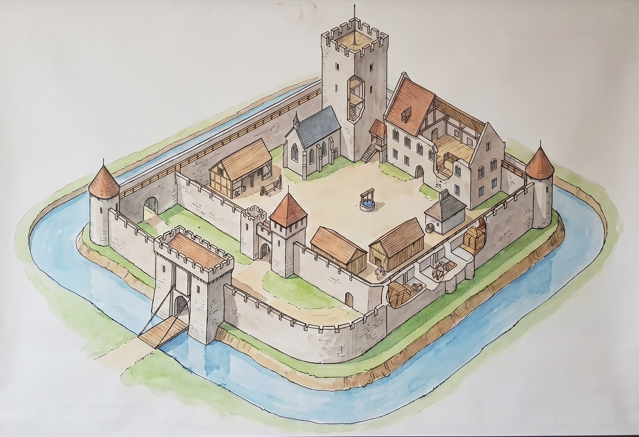 Schema einer Burg