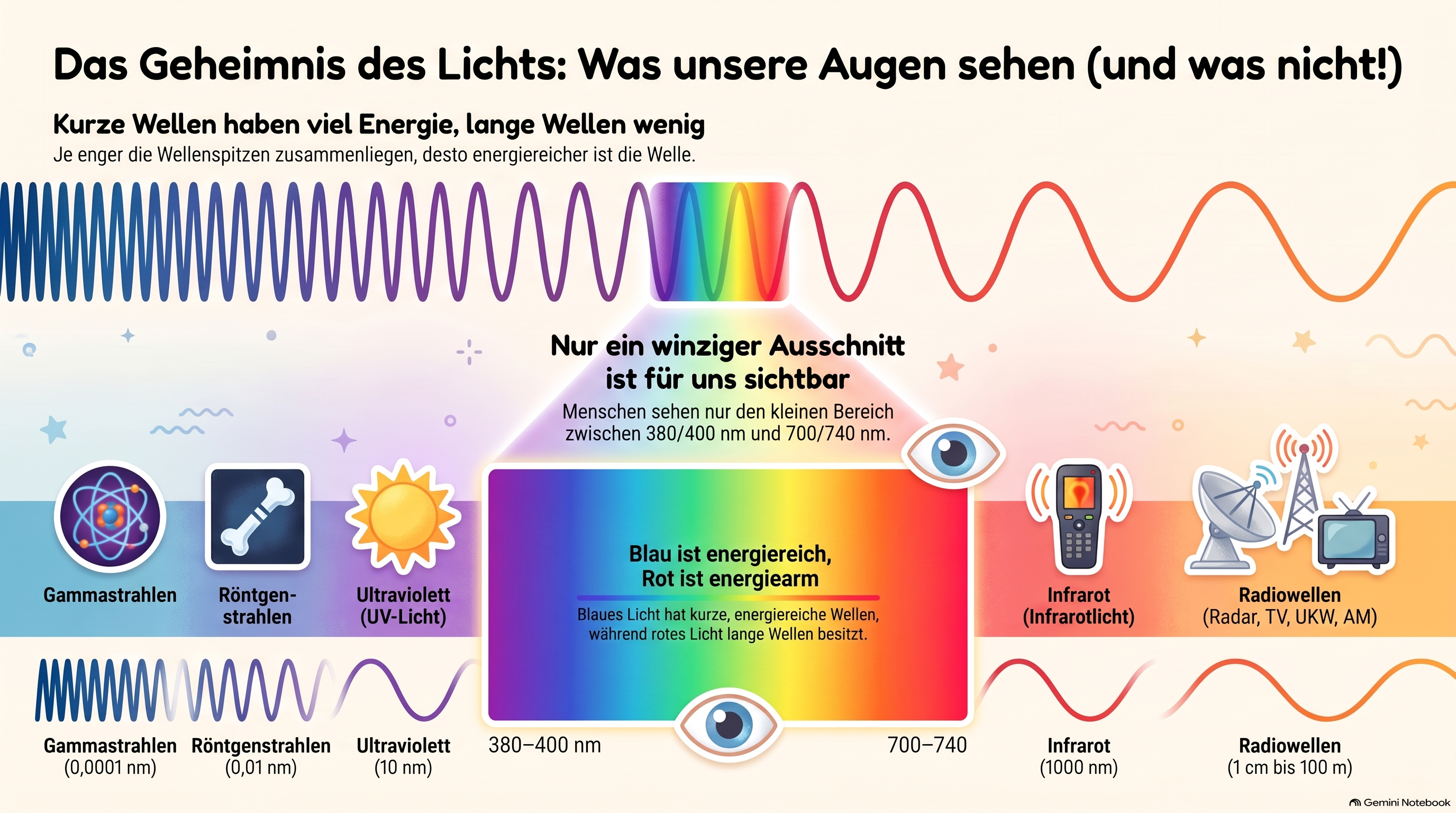 Sichtbares Spektrum für Kinder